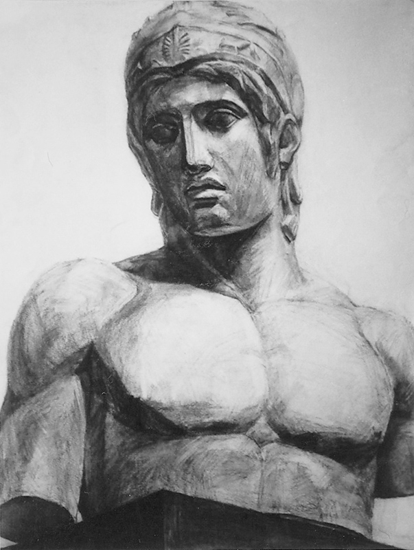 石膏デッサン - マルス [No.000290]｜Art.Kei-Yonekubo.com