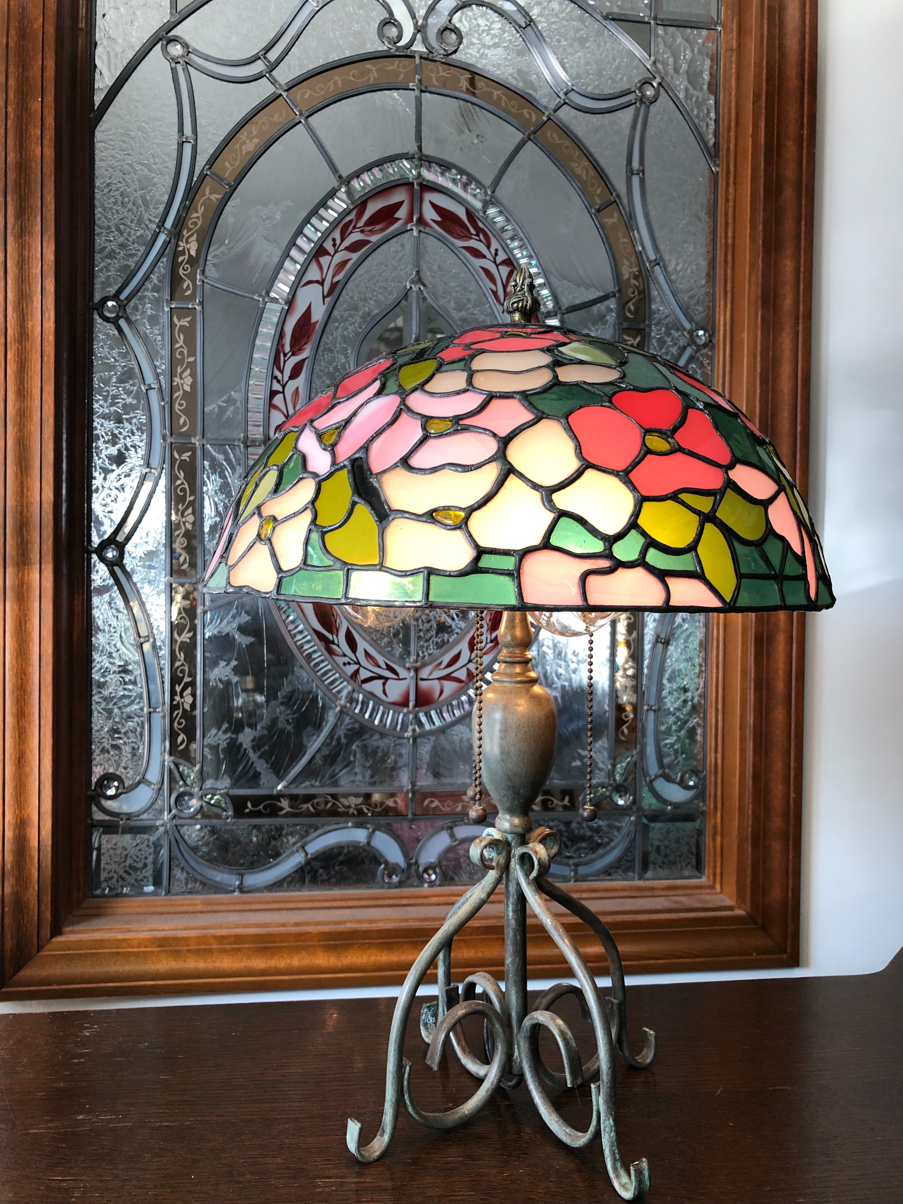 アンティークのティファニィーランプ完成 （生徒さん作品） | Weblog