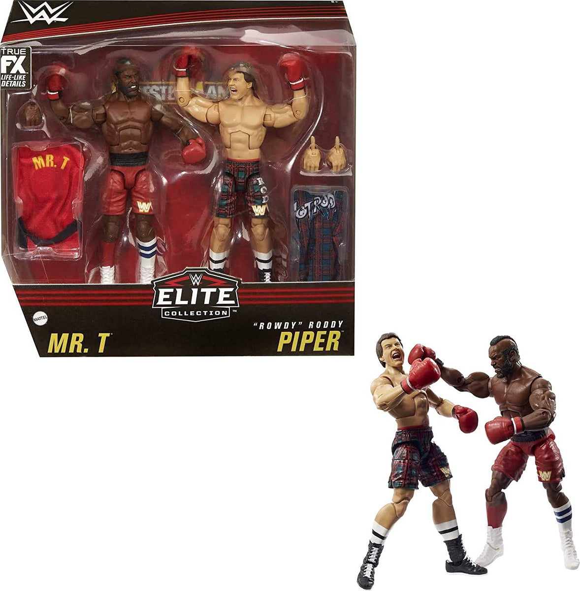 WWE Elite Collection 2 Pack - Mr. T vs Rowdy Roddy Piper 6-in