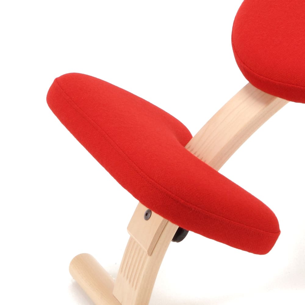 旧リボ社製 バランスチェア専用 膝クッション (木製ピン2本・固定ネジ2