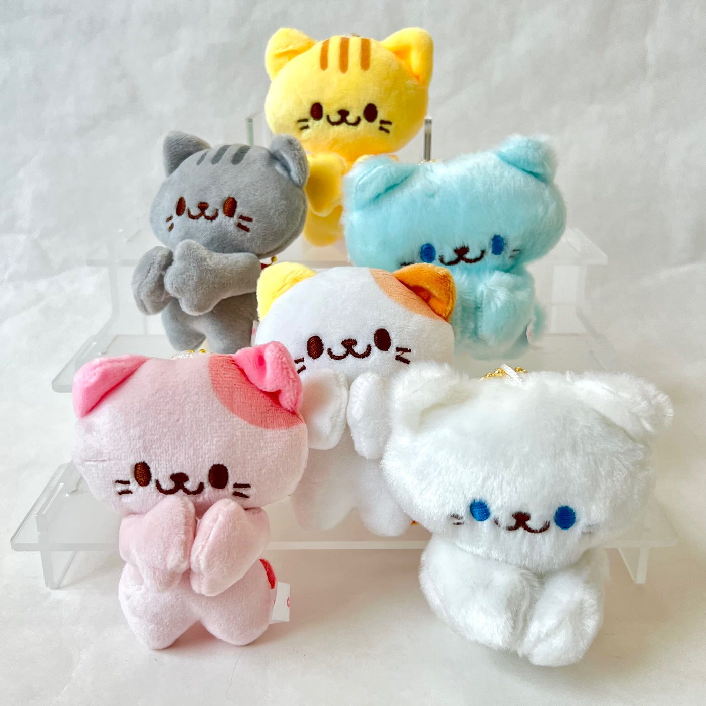 63379 HOLD HANDS CAT PLUSH CHARMS-6 – BCmini