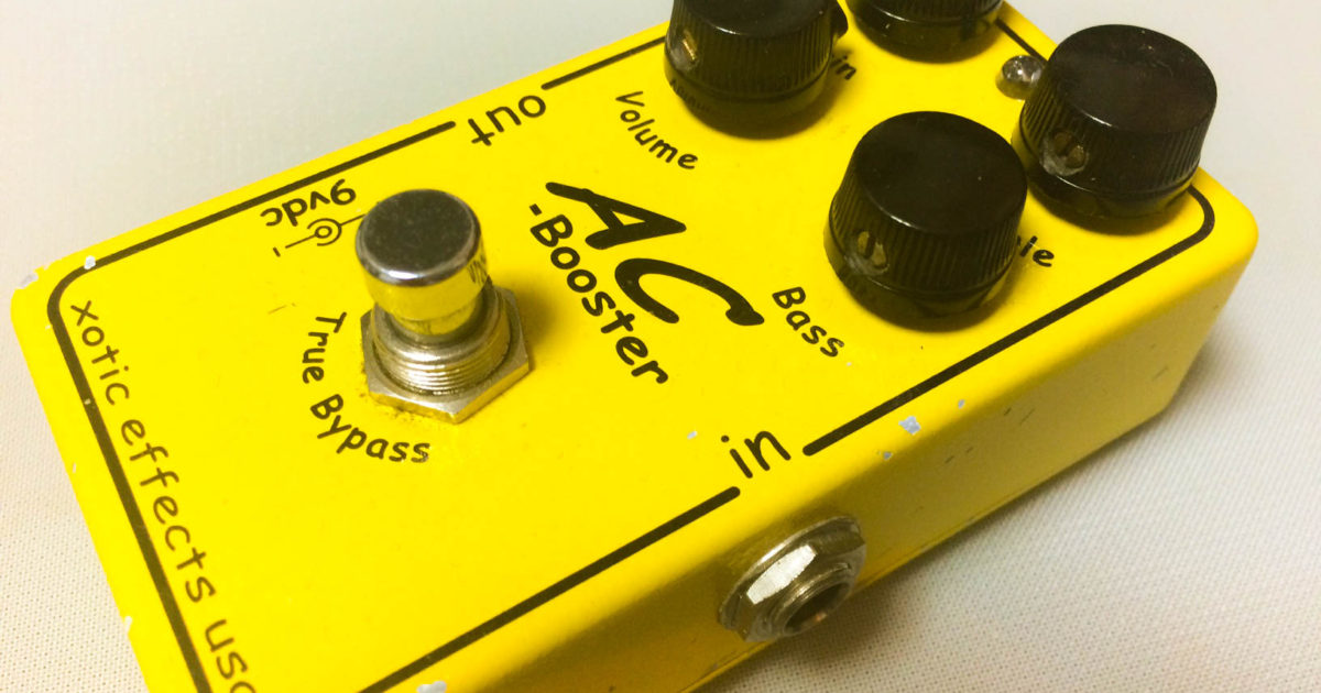 伸びやかなリードに最適【Xotic AC booster】