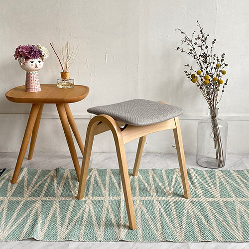 剣持勇 秋田木工 スツール スタッキングスツール NO.202 ブナ材 布地