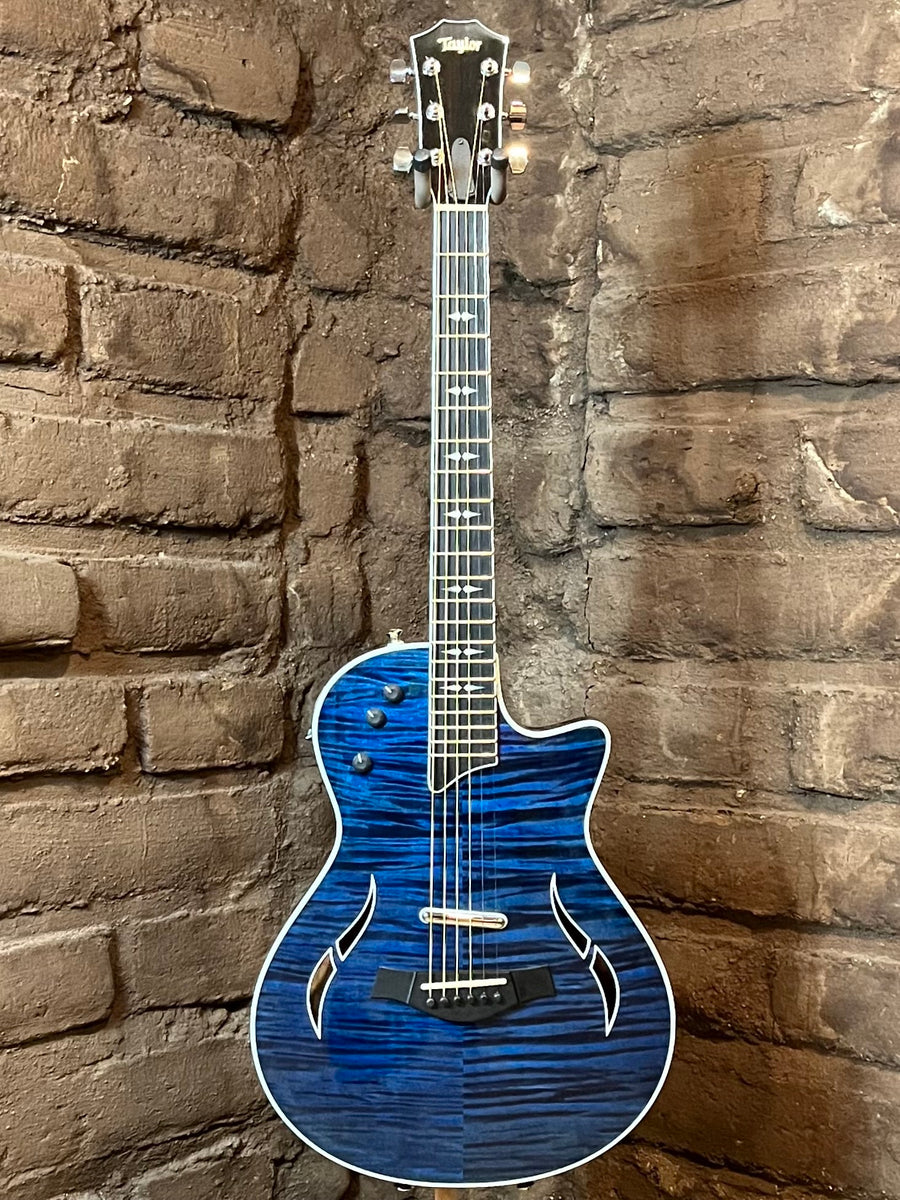 Taylor T5z Pro Hollowbody Electric Guitar - Pacific Blue Acoustic