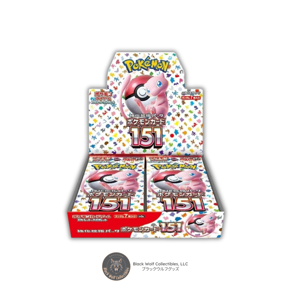 Pokémon 151: Booster Box (Japanese) – Black Wolf Collectibles LLC