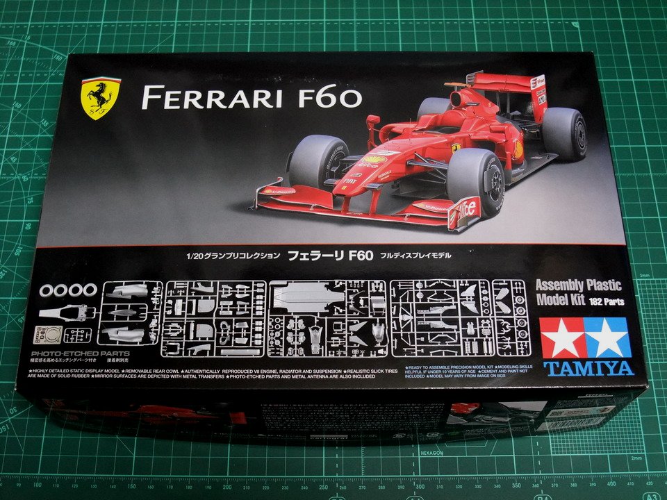 1/20 FERRARI F60 (タミヤ) 製作#01 | えきさいてぃんぐMODELER