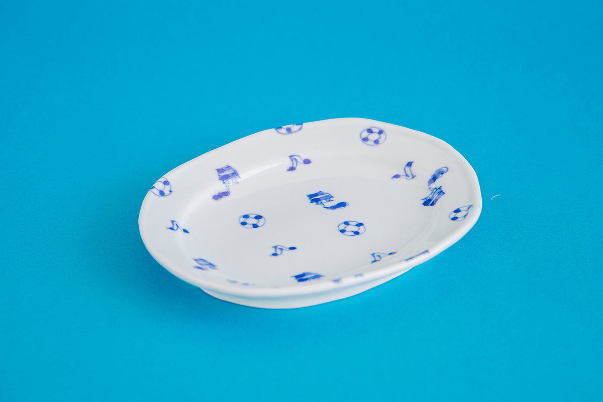 スギウラ工房 海辺の楕円小皿 – kitahama blue stories