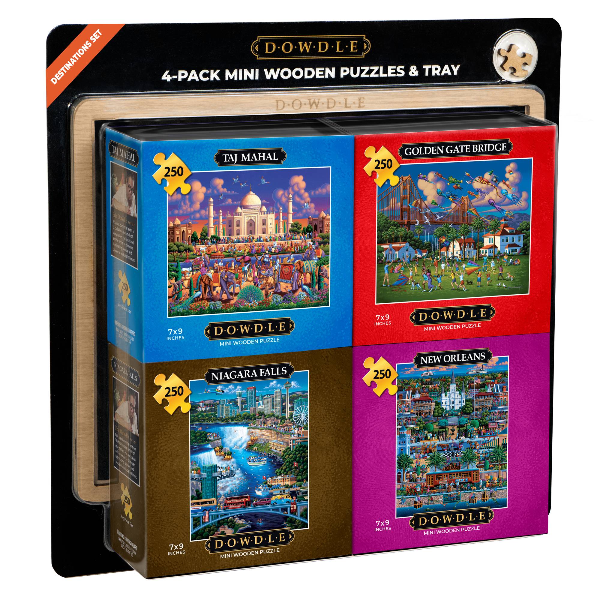 Destinations - 4-Pack Mini Puzzles