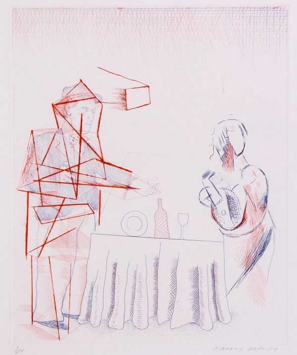 デイヴィッド・ホックニー 直筆サイン 限定200部 エッチング