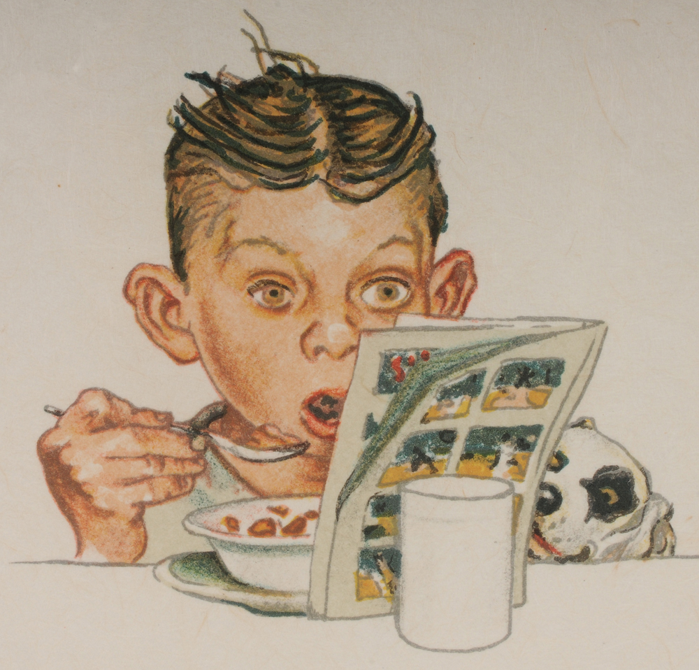 ノーマン・ロックウェル リトグラフ サイン A.P.版 《Day in the Life