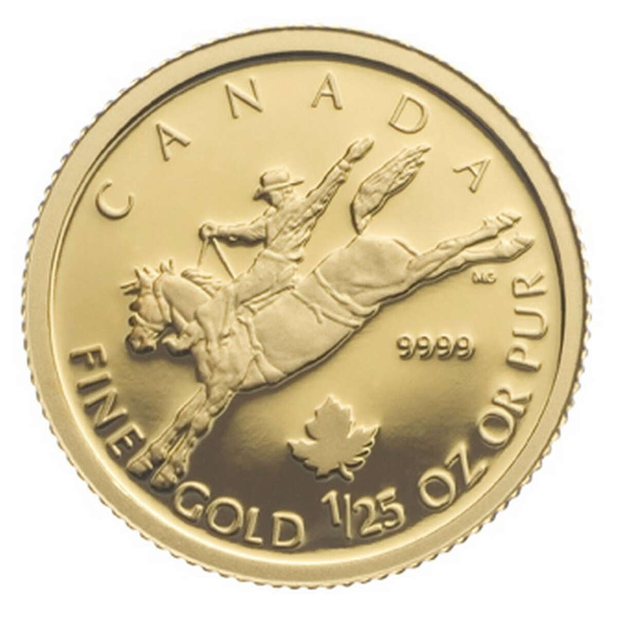 2006 50c Cowboy: Gold Maple Leaf Special Issue - Pure Gold Coin