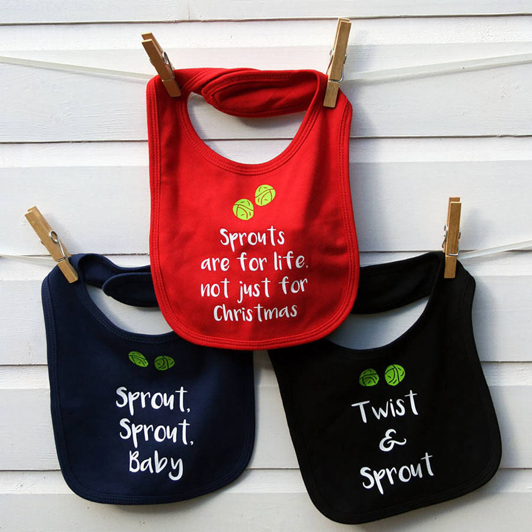 Set of Three Christmas Bibs – Ceramic-Gifts | Juliet Reeves Designs