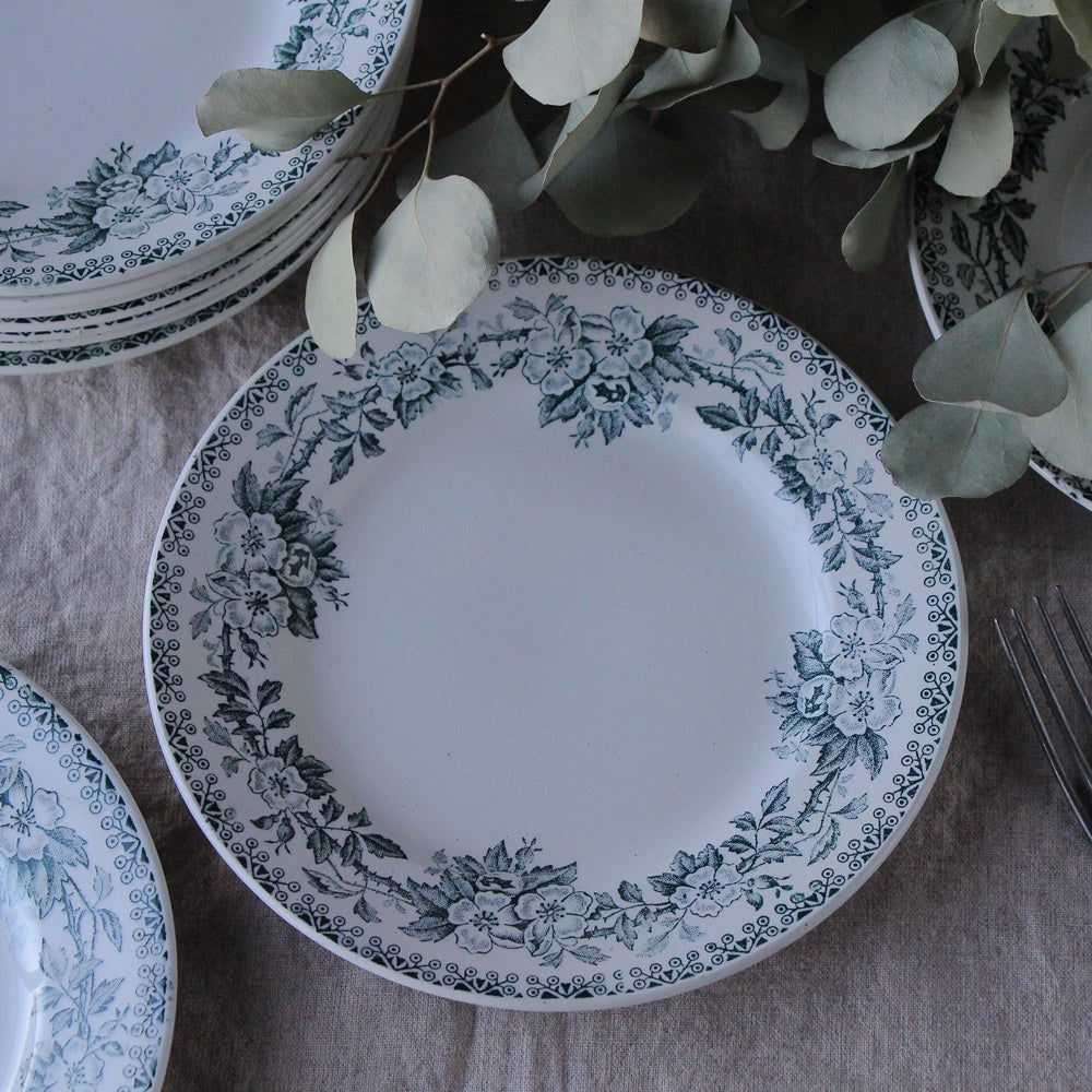 サンタマン窯GUADELOUPE平皿（直径20.5cm） フランスアンティーク食器