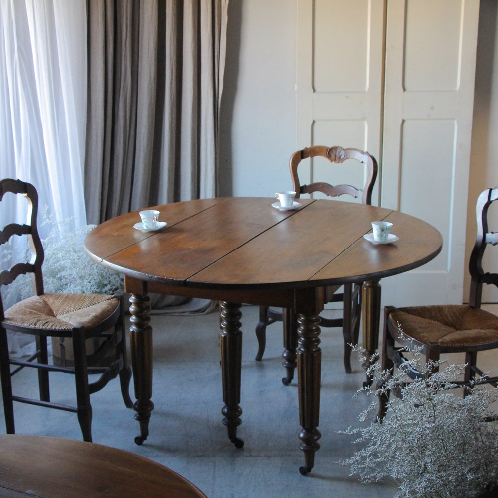 オーク材バタフライテーブル（高さ72cm） フランスアンティーク家具