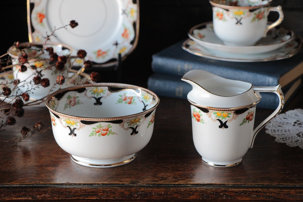 1930年代ショア & コギンズ 社手描きのミルク＆シュガー イギリス