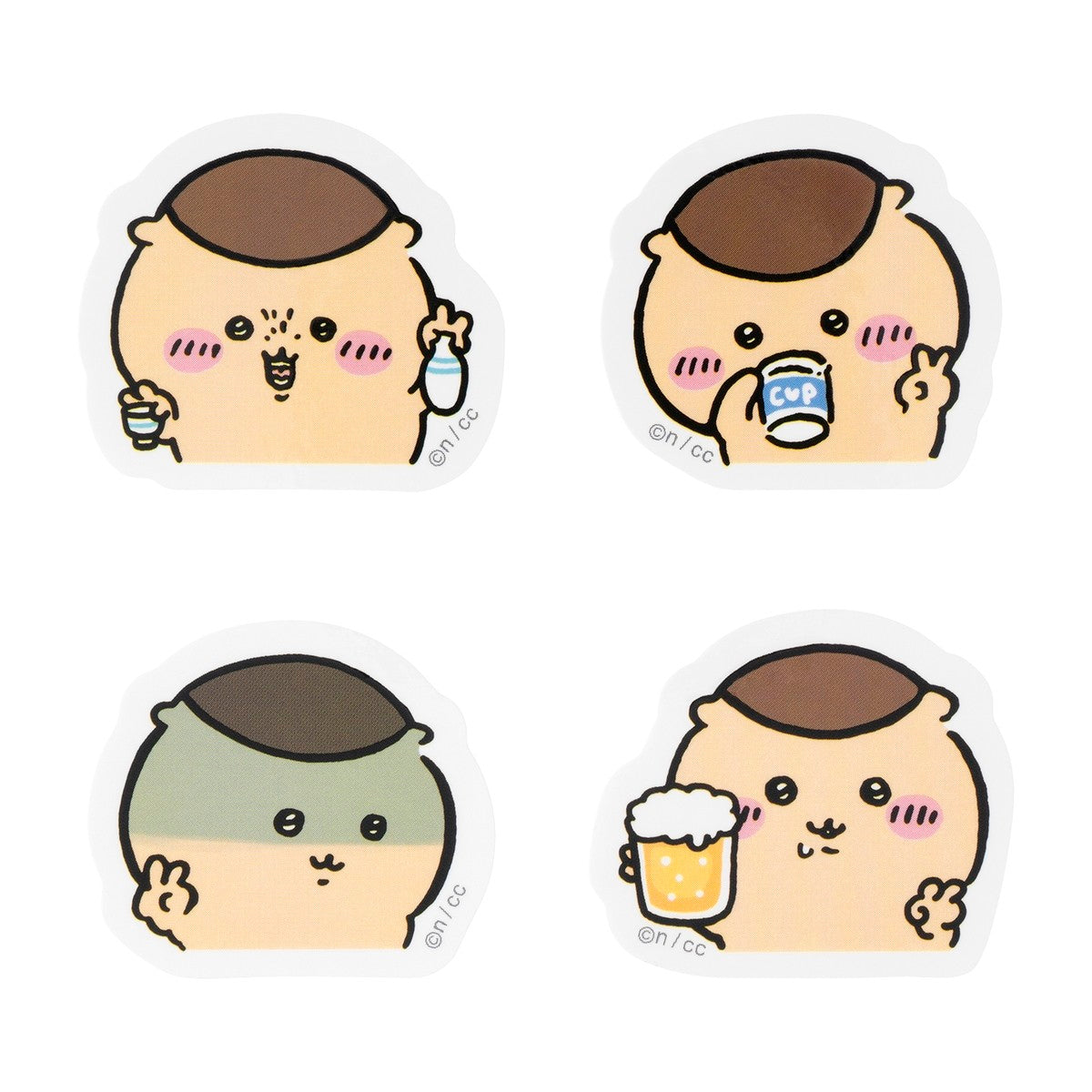 ちいかわ 4枚セットプチステッカー（ピースなくりまんじゅう） | ちい