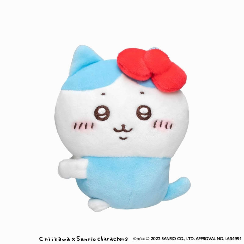 Chiikawa x Sanrio Characters Holdable Mascot (Hachiware, Hello