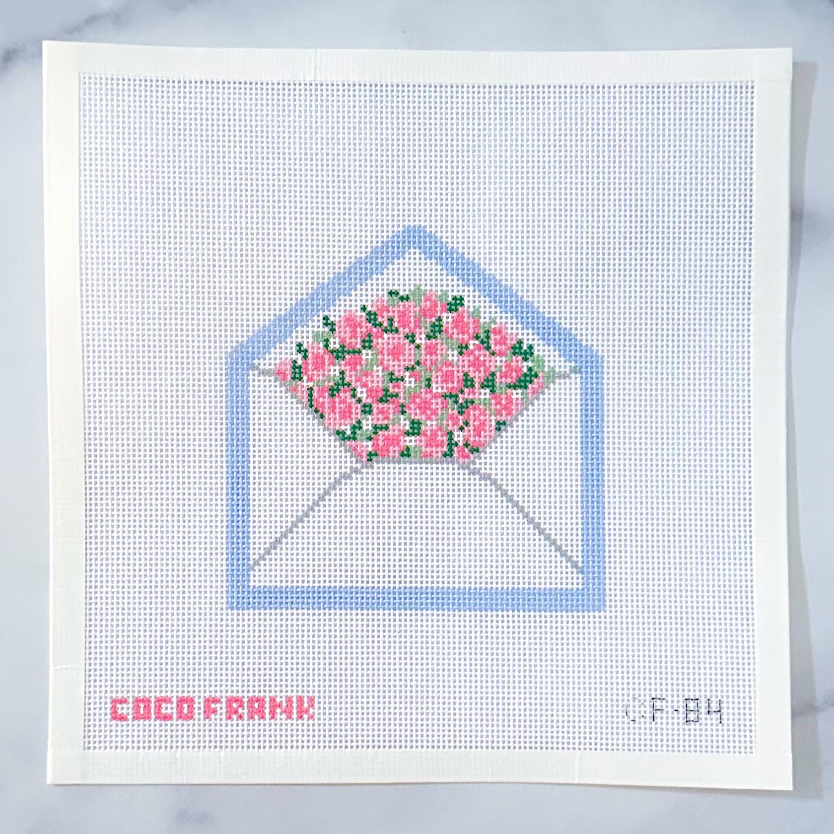 Love Letter Blue Needlepoint Canvas 18 Mesh – Coco Frank Studio