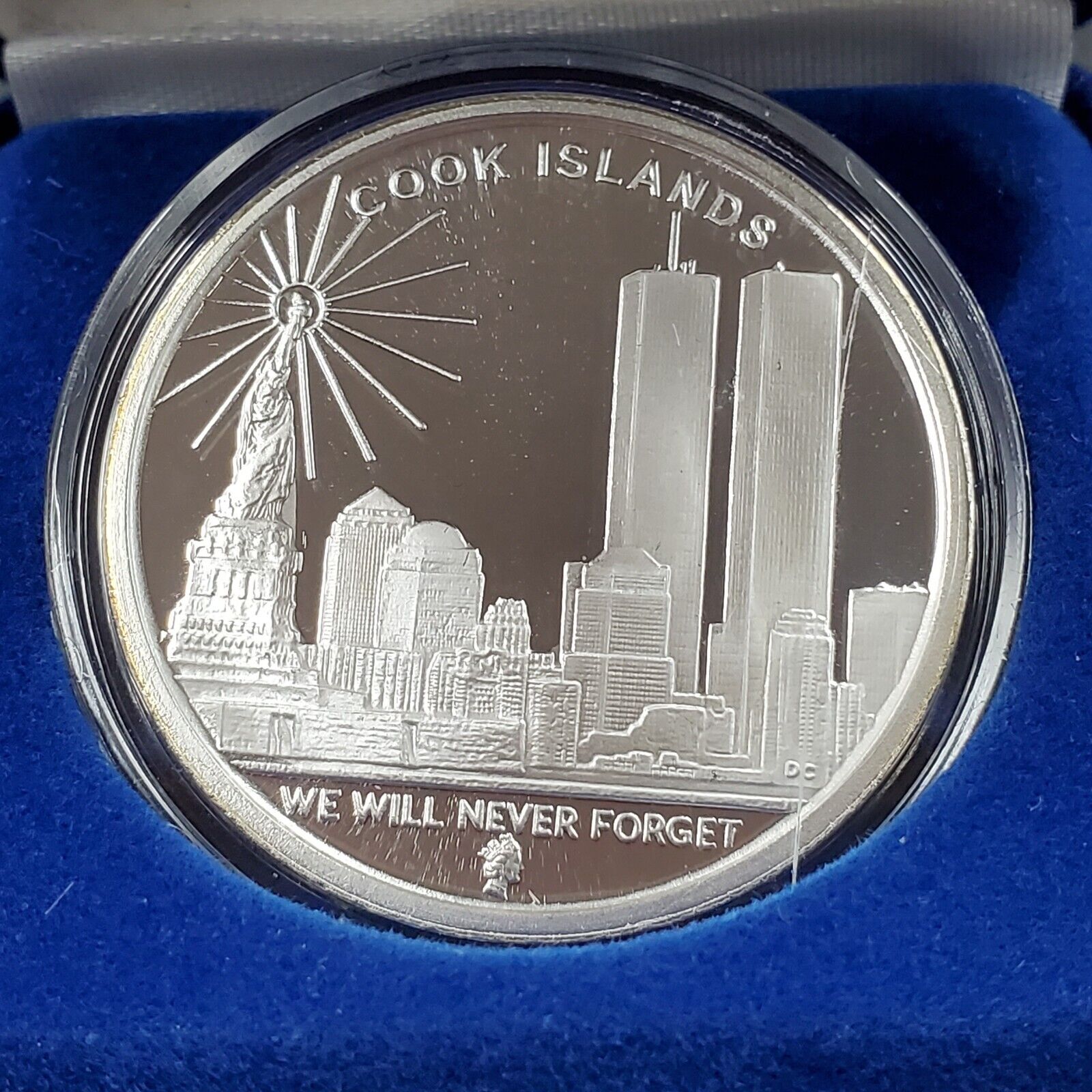 2006 $1 Cook Islands 1 Oz Silver Coin 9/11 commemorative We will