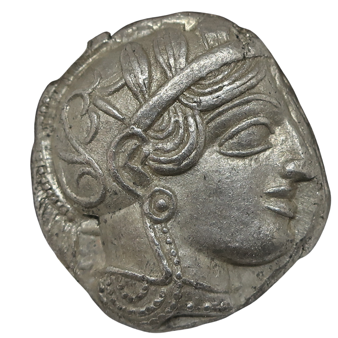 440-404 BC 古代ギリシャ アッティカ アテネ テトラドラクマ銀貨 ChAU4