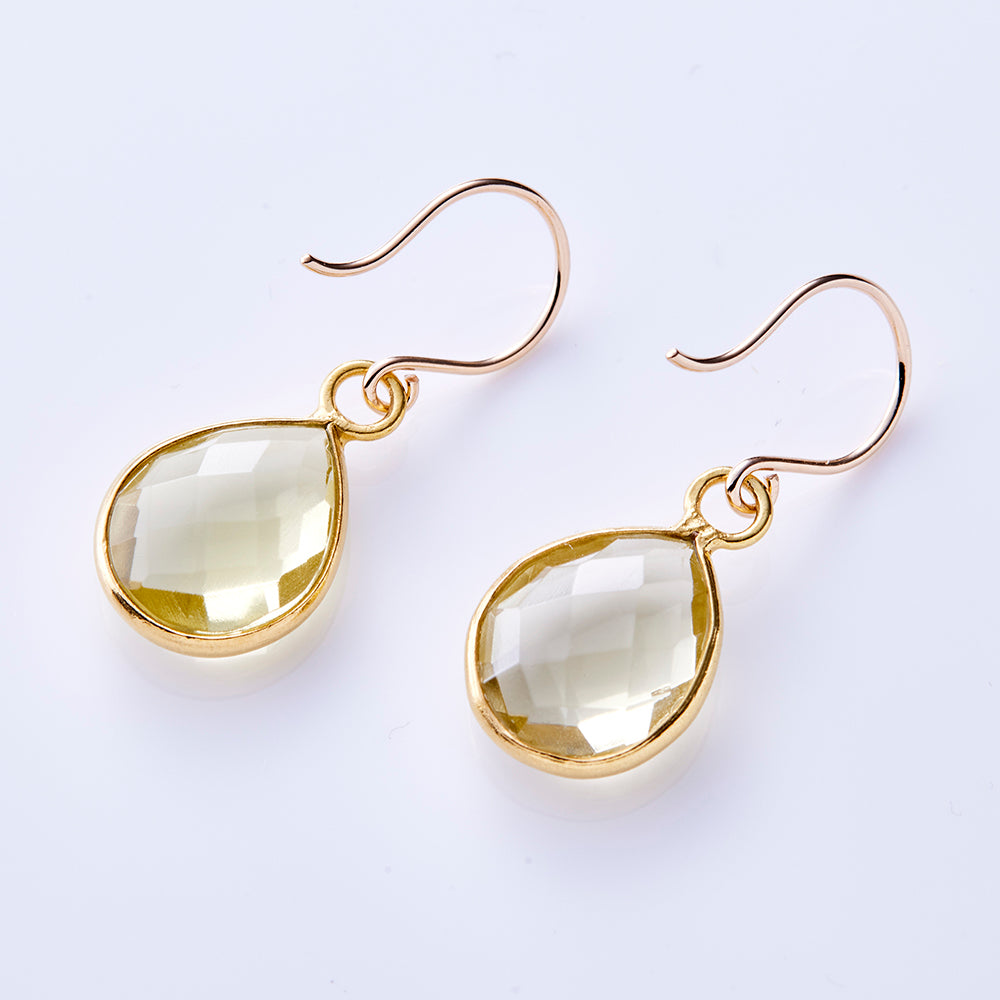 SV×K10 レモンクォーツ PS ゴールド枠ピアス – COLETTE GIFT