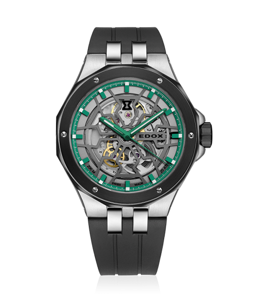 Edox Delfin Mecano 85303-3NN-VB - diver & skeleton automatic