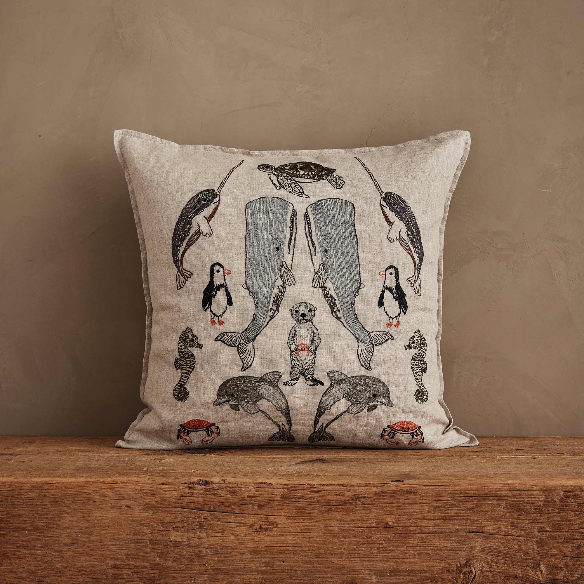 Sea Friends Pillow | Coral & Tusk
