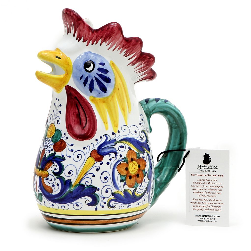 RICCO DERUTA DELUXE: Rooster of Fortune multi use pitcher – DERUTA