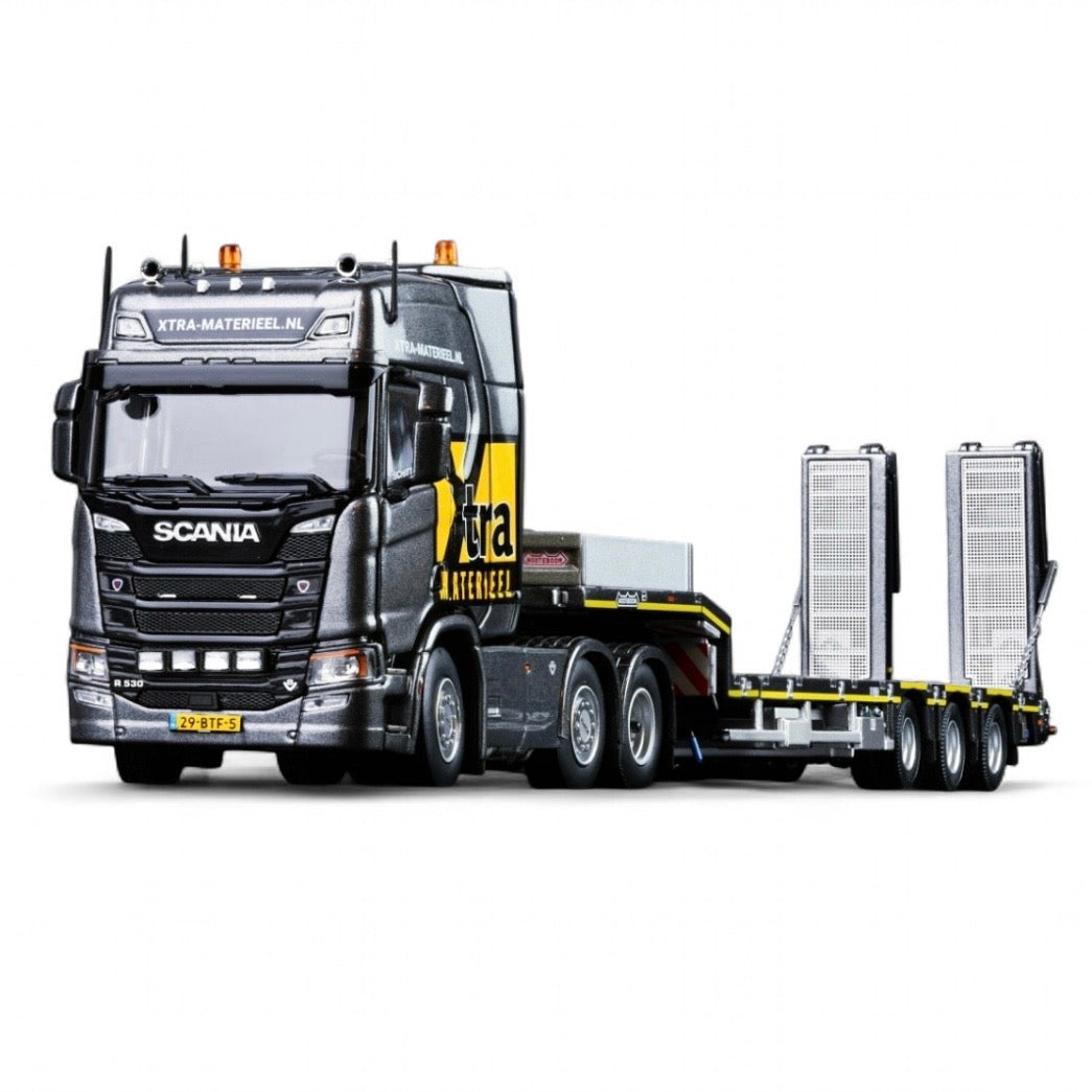 IMC Xtra Materiaal Scania R 6x2 Nooteboom Mcos Loader 1:50 - dmb