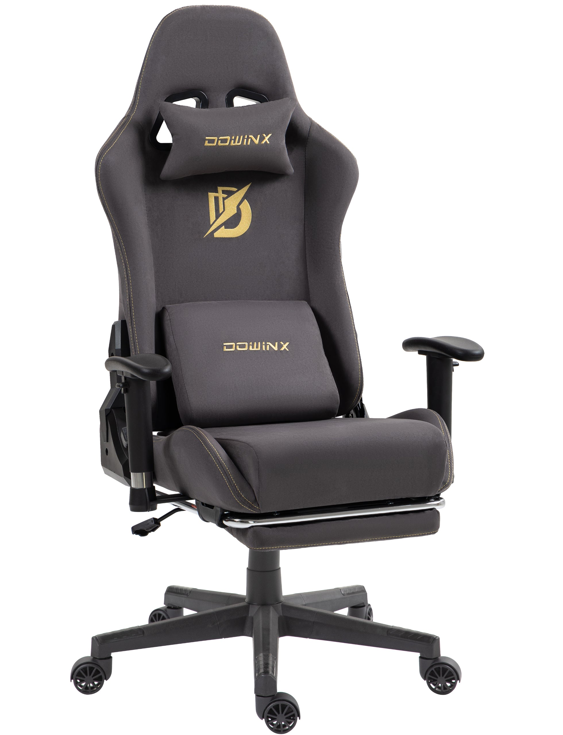 Dowinx ゲーミングチェア ファブリック 通気性 170°リクライニング