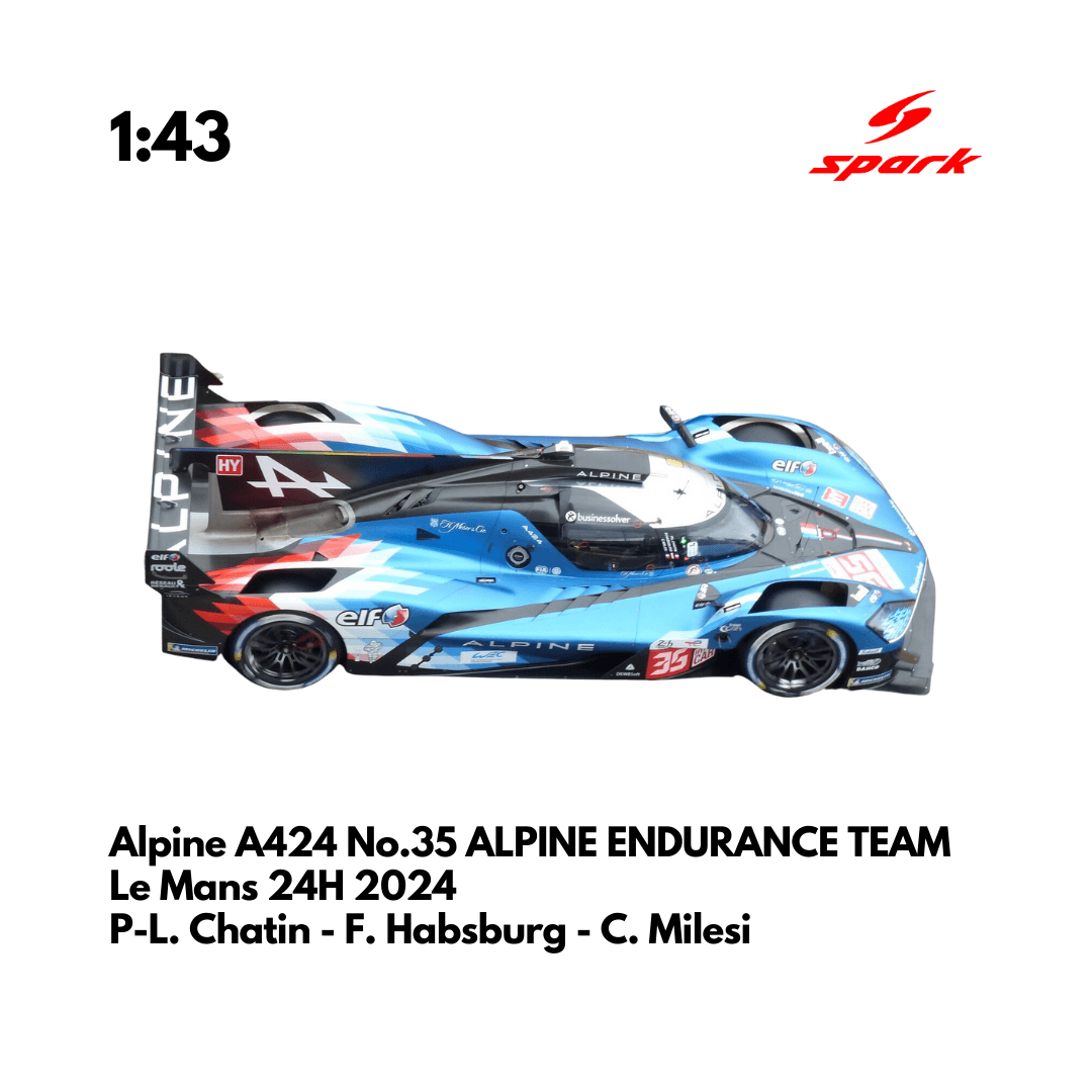 Alpine A424 No.35 ALPINE ENDURANCE TEAM 24H Le Mans 2024 - Spark