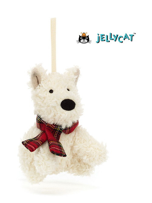 Jellycat(ｼﾞｪﾘｰｷｬｯﾄ）Munro Scottie Dog Decoration スコッティドッグ
