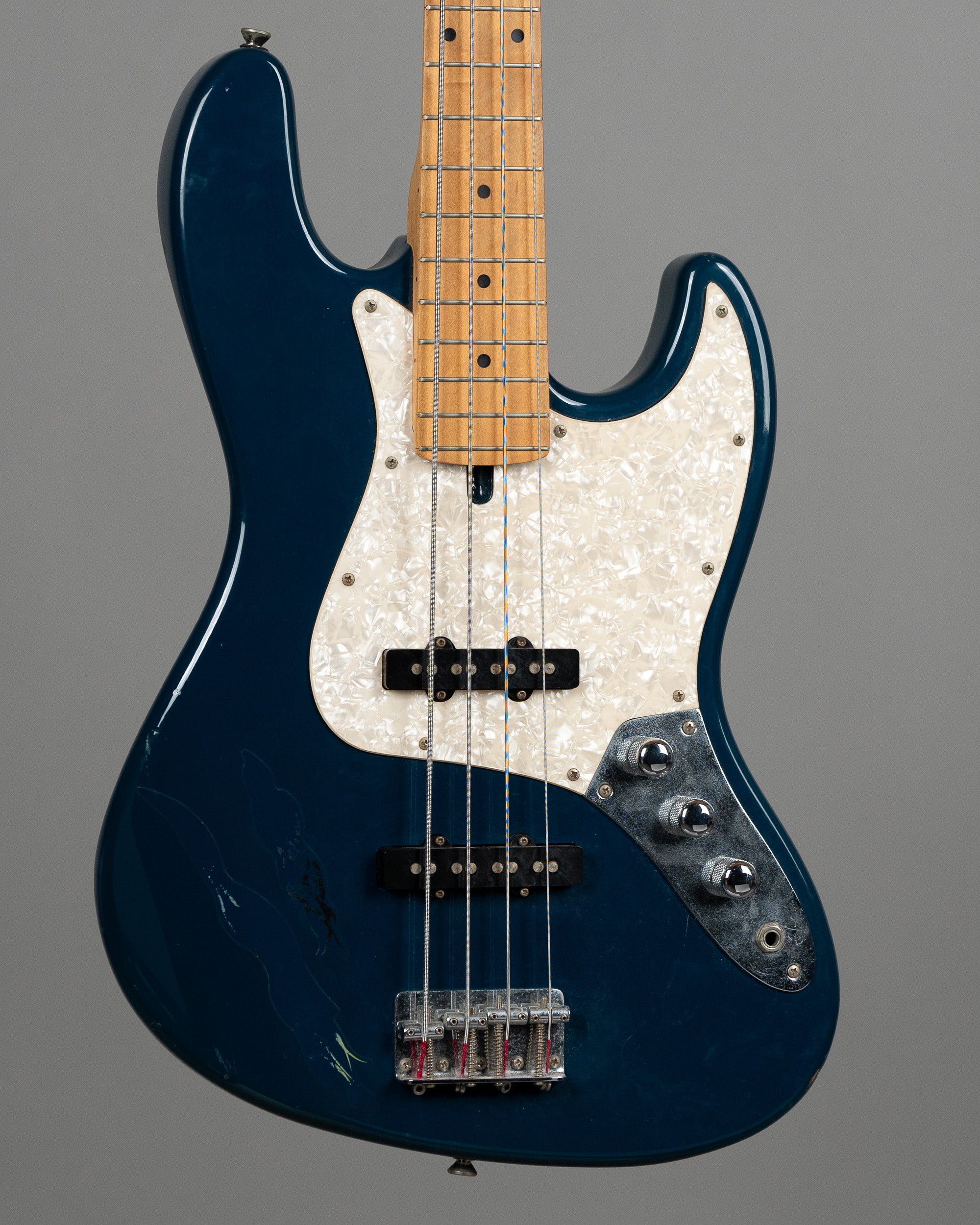 c1990 Brian by Bacchus Jazz Bass (Japan, Blue)