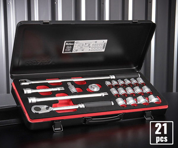 Z-eal 12.7sq.ソケットレンチセット21点組 4285Z-G72 1/2ソケット