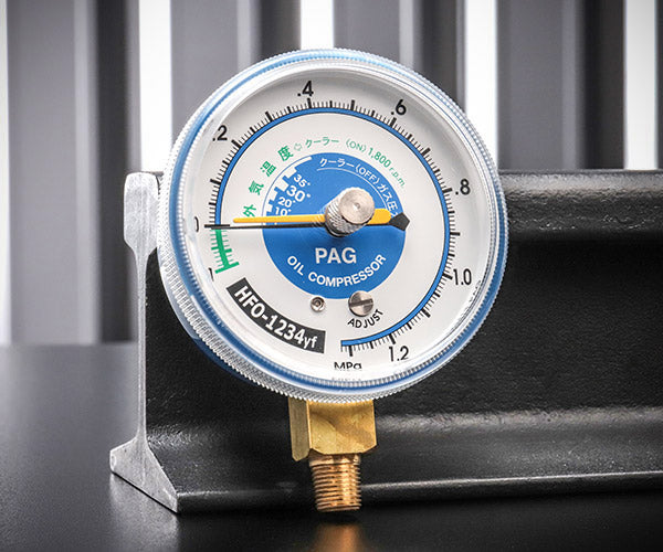 DENGEN マニホールドゲージ用低圧メーター CP-G68YFGL R1234YF