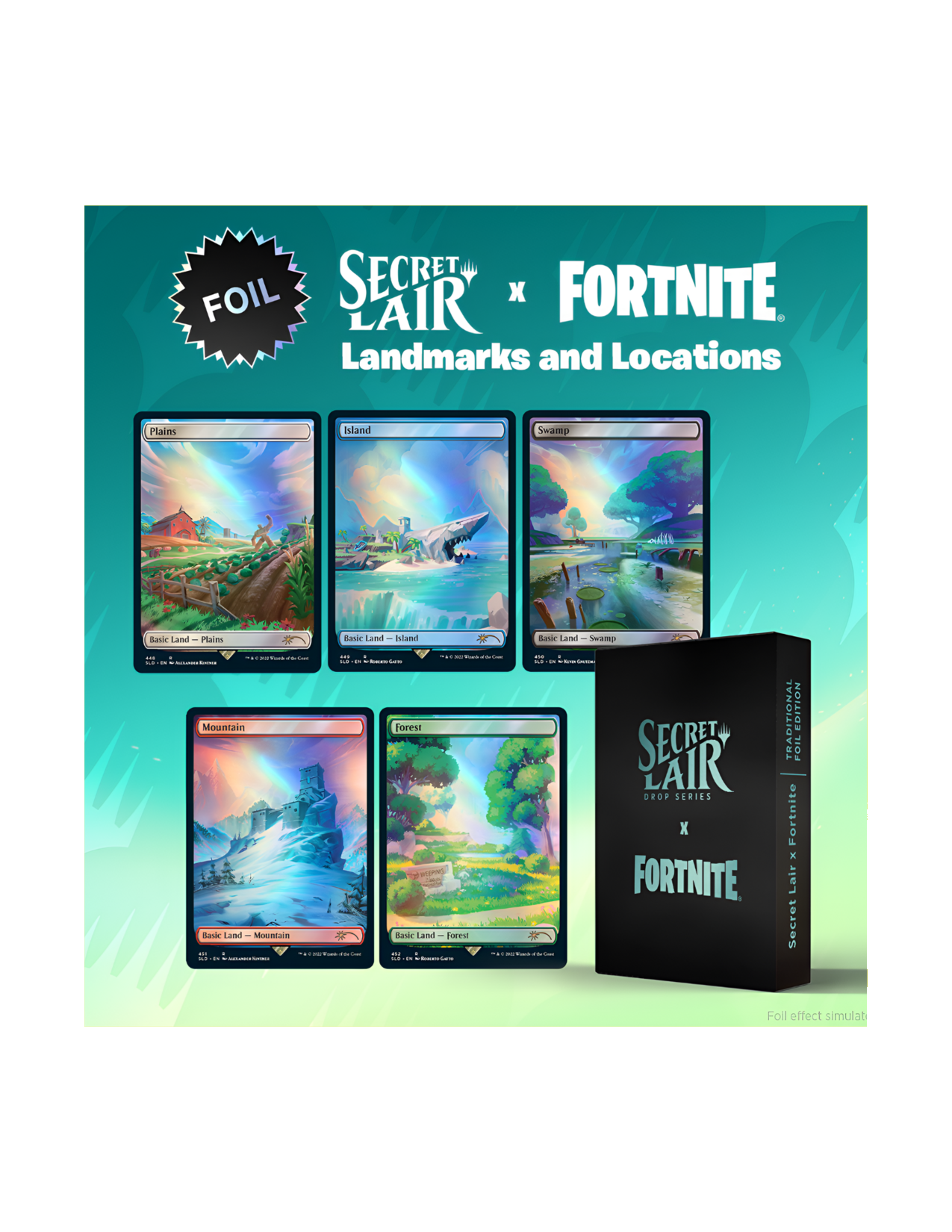 Secret Lair x Fortnite: Landmarks and Locations - Traditional Foil