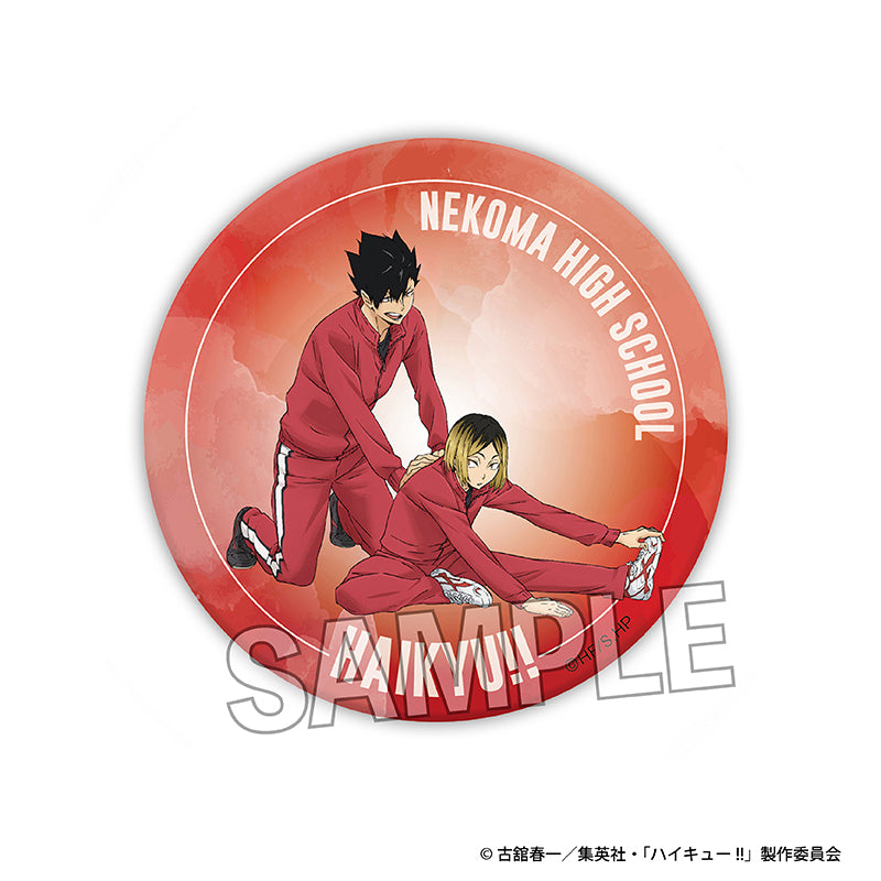 ハイキュー!! ウォーミングアップ!! ギラギラ缶バッジ 黒尾鉄朗/孤爪