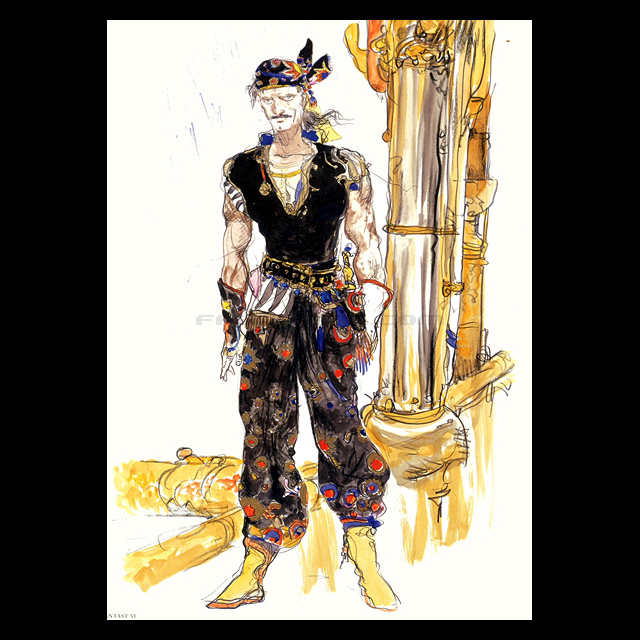 FF6 ロック：天野喜孝氏のコンセプトアート ─ 全マップ完備