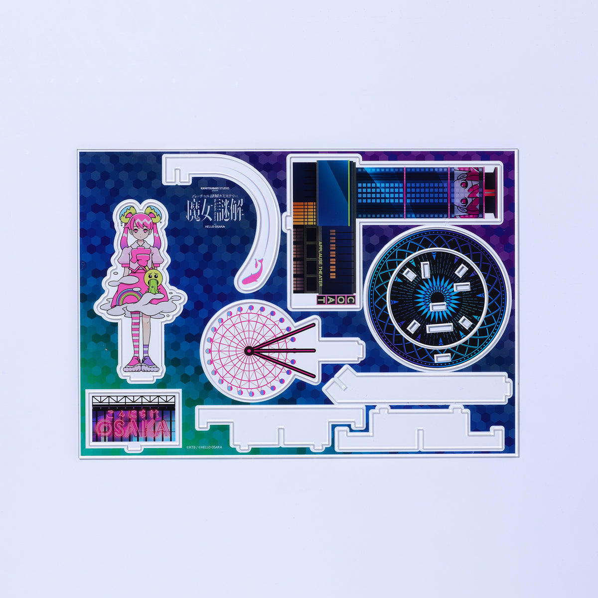 KAMITSUBAKI STUDIO×HELLO OSAKA】立体アクリルスタンド 花咲 兔冥