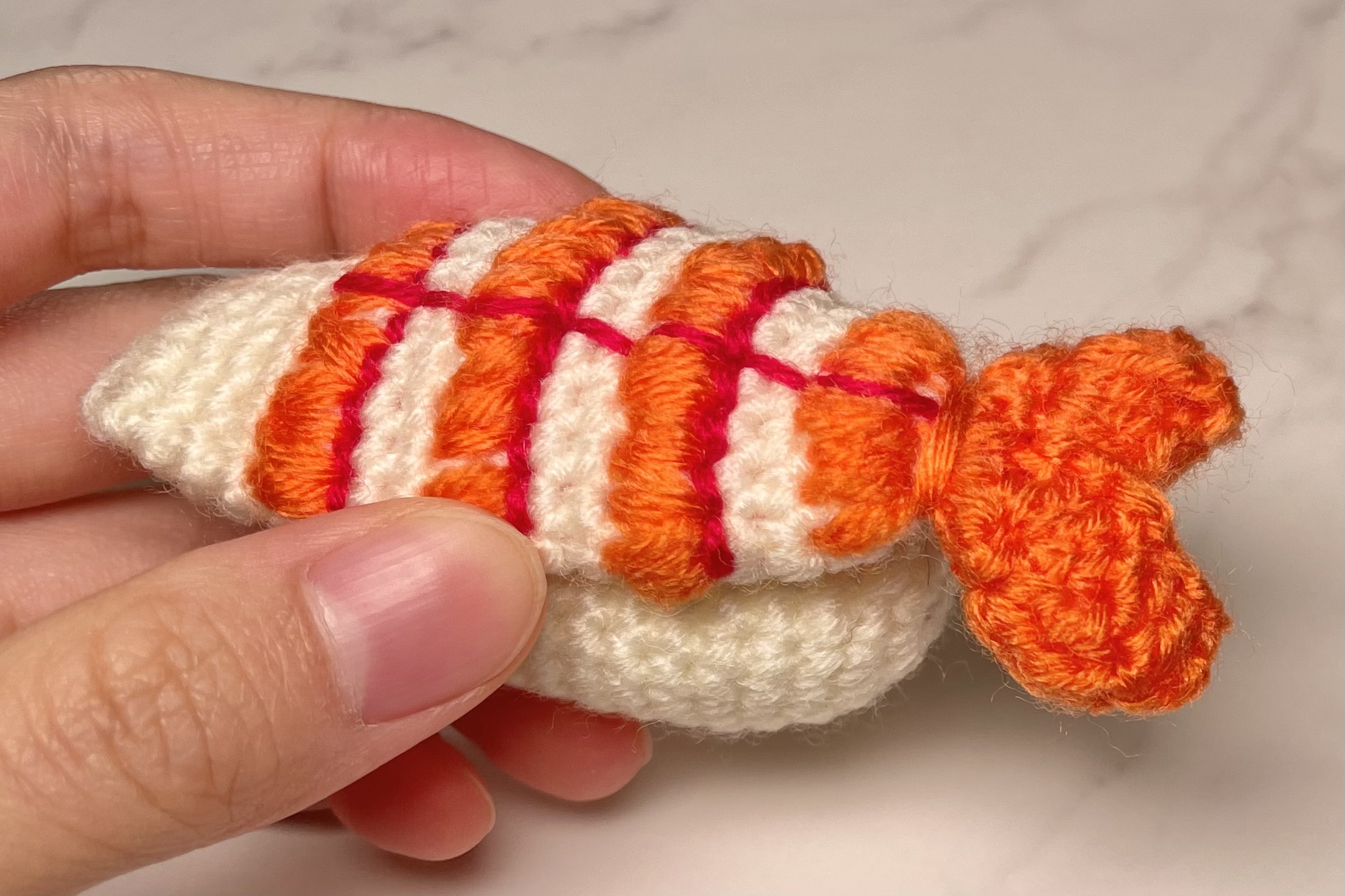 海老の寿司のあみぐるみ