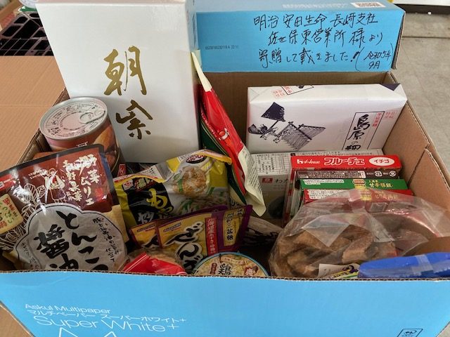 明治安田生命長崎支社(相)佐世保東営業所様が フードドライブを開催