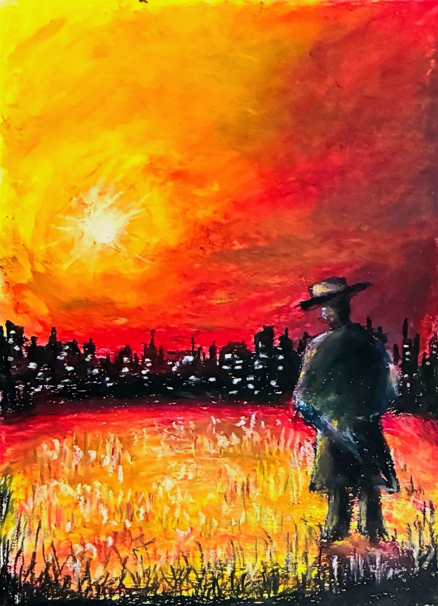 絵画の通販、購入ならFROM ARTIST/作品名：夕焼けの影/作家名：show