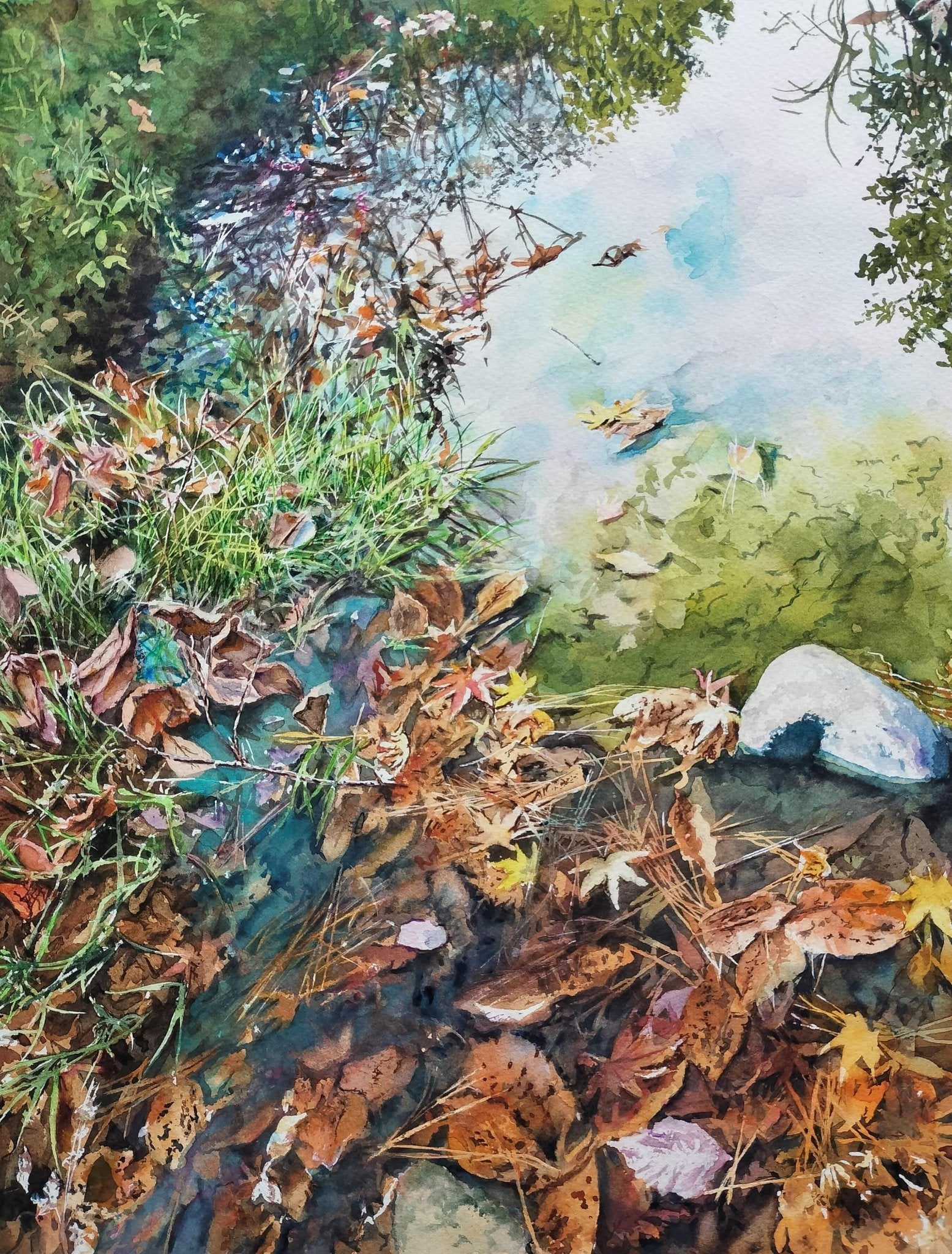 絵画の通販、購入ならFROM ARTIST/作品名：水溜まりの色模様/作家名