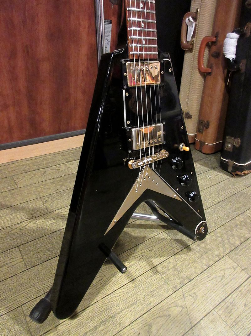 1983 Gibson Heritage Korina Flying V Ebony Black - ヴィンテージ
