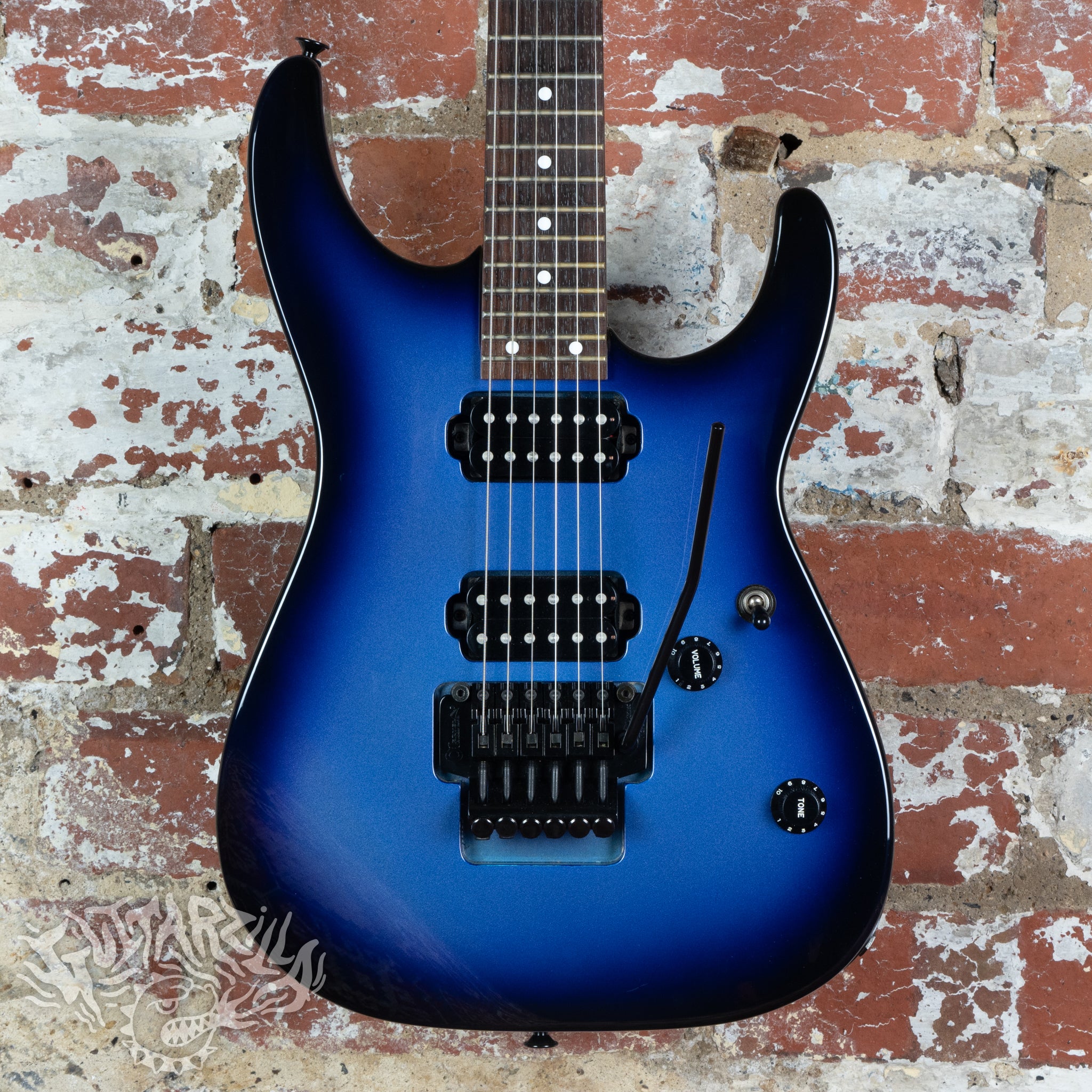 Charvel CDS-055-HH Superstrat 1991 Metallic Blue Purple Sunburst