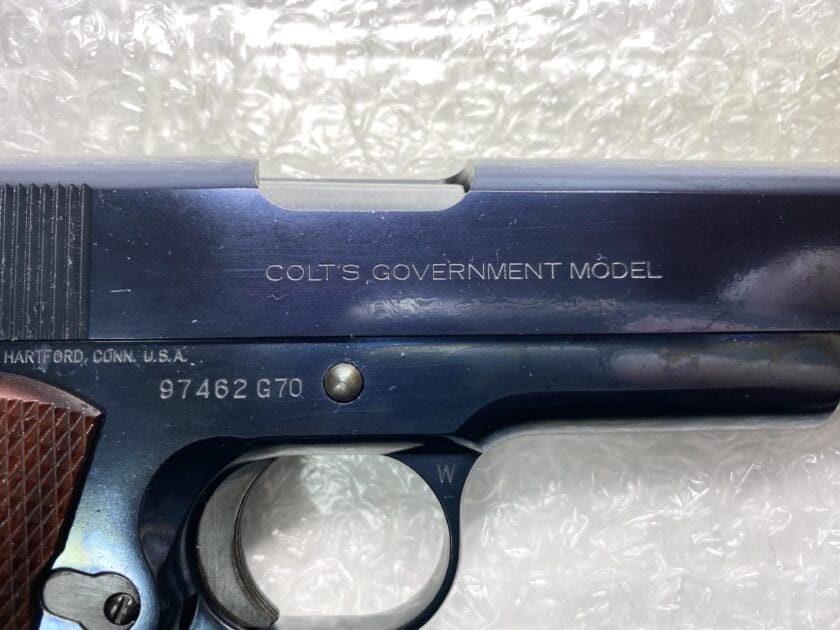 ウエスタンアームズの本気！コルトガバメント MkⅣ シリーズ70 ブルー