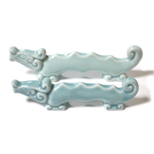 青磁 筆置き 龍 | 玉林堂