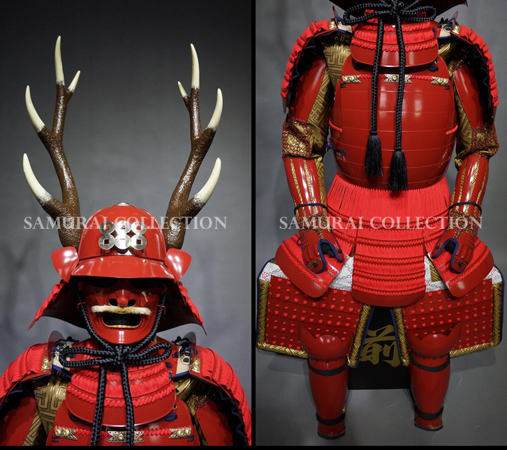 真田幸村 鹿角脇立兜赤糸威赤塗二枚胴具足 ｜ 中津市から全国販売 甲冑