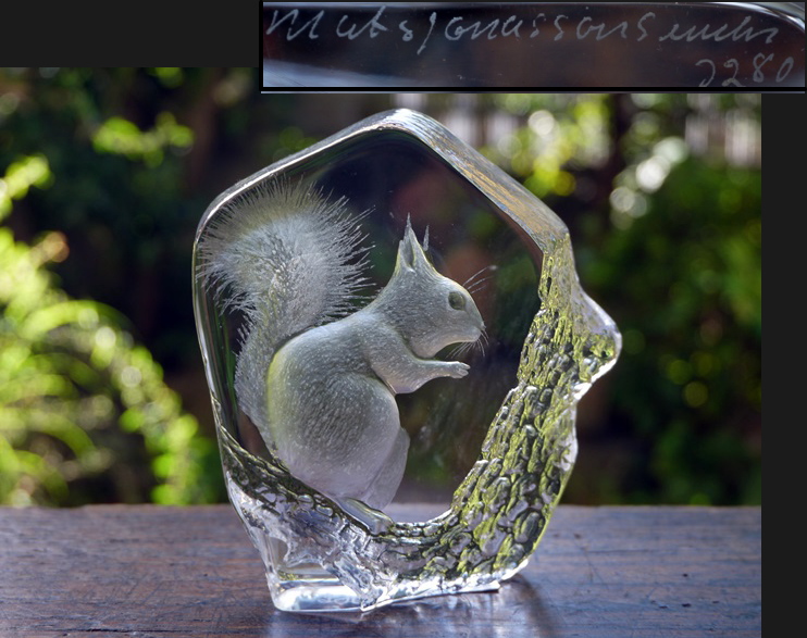 マッツ・ジョナサン クリスタルシリーズ リス スウェーデン王室御用達