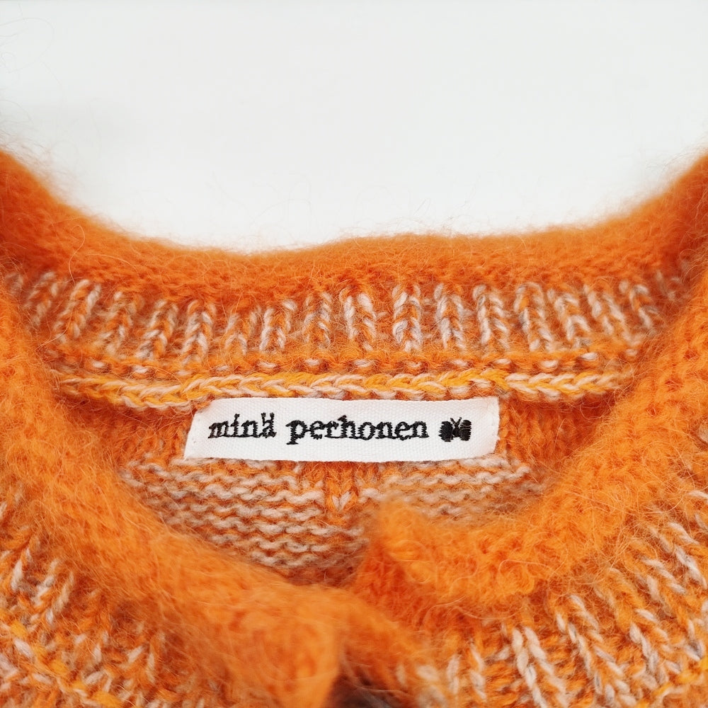 mina perhonen kyla 花柄 モヘヤ アルパカ カシミヤ サイズ38